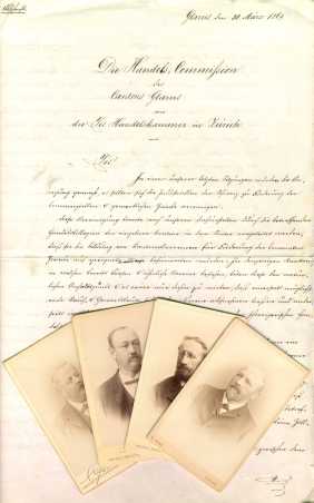 Enlarged view: Letter of the federation founders, March 30, 1869