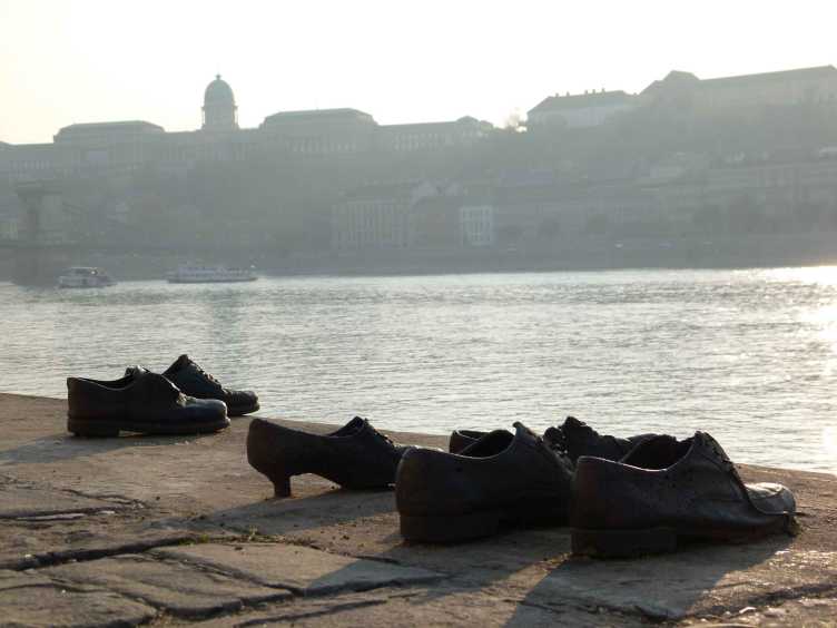 Shoes Memorial on the Danube Bank in Budapest